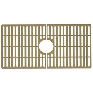 VIGO 32 x 15" Silicone Bottom Grid Fits 36" Single Bowl Kitchen Sink, Matte Gold
